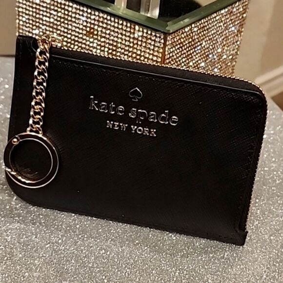 Kate Spade Darcy Medium L Zip Leather Card Holder - Picture 7 of 10